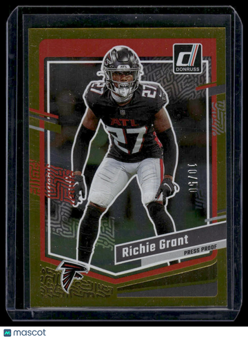 2023 Donruss Richie Grant #13 Press Proof Gold SN