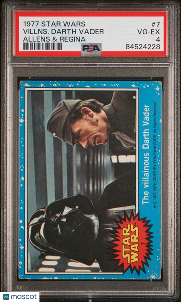 1977 Star Wars Allens & Regina Villns. Darth Vader #7 PSA 4