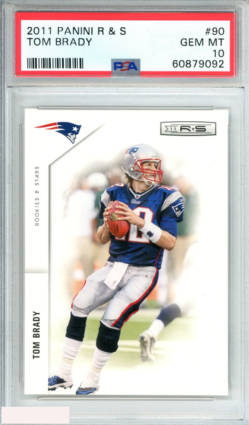 2011 PANINI ROOKIES AND STARS TOM BRADY #90 NEW ENGLAND PATRIOTS PSA 10 GEM MT