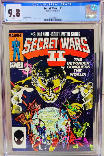 Secret Wars II #3 - CGC 9.8 - 1st  Full and Cover Appearance of The Beyonder