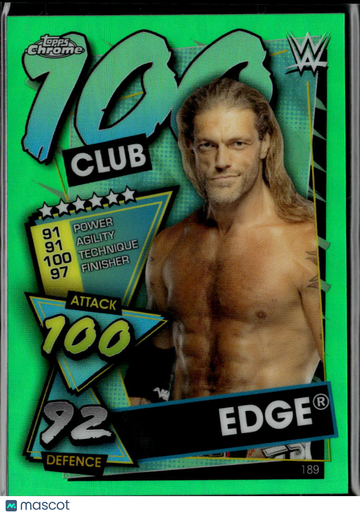 Edge 2021 Topps Slam Attax Chrome 100 Club #189