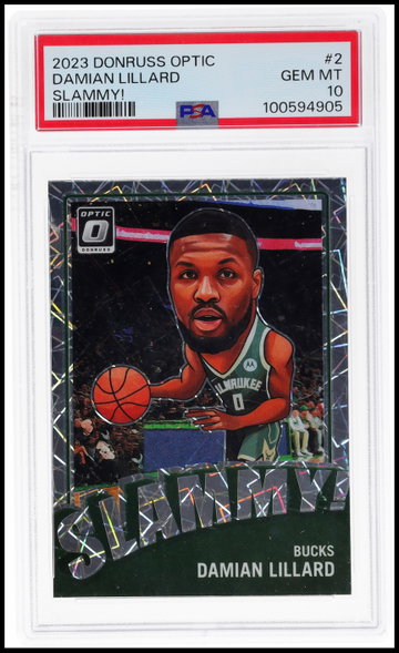 2023 Donruss Optic Slammy Damian Lillard PSA 10