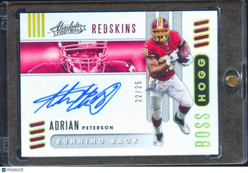 2019 Panini Absolute Football Boss Hogg Adrian Peterson #BHA-AP /25