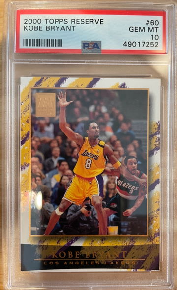 Kobe Bryant 2000 Topps Reserve #60 PSA 10 Gem Mint very low pop