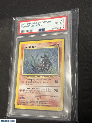 2001 Pokemon Neo Discovery Houndour Holo PSA 6 #5