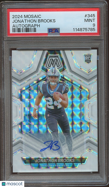 2024 Jonathon Brooks Rookie PSA 9 Panini Authentic