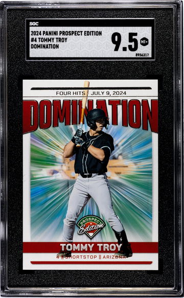 2024 Panini Prospect Domination Tommy Troy #4 SGC 9.5