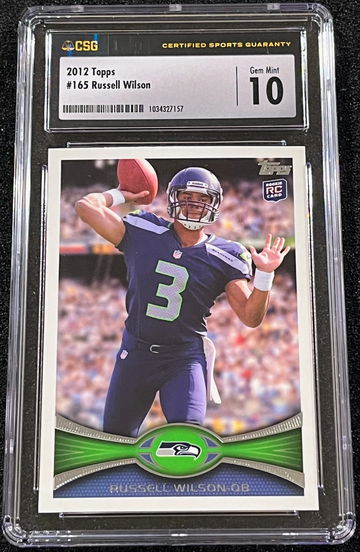 2012 Topps Russell Wilson RC #165 CSG 10 Gem Mint