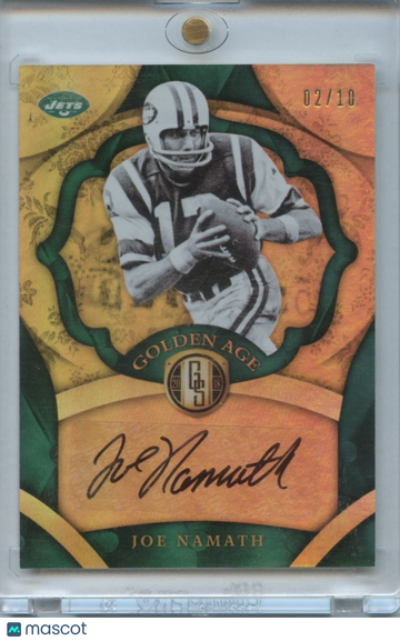 Joe Namath 2018 Gold Standard Golden Age Auto Autograph New York Jets 2/10