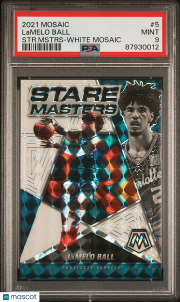 2021 Mosaic Stare Masters Lamelo Ball #5 White Mosaic PSA 9