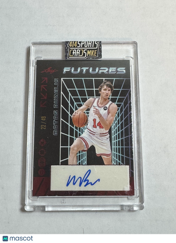 2024 Leaf Futures Matas Buzelis #A-MB4 Red /49 Rookie
