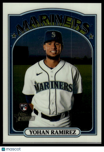 2021 Topps Heritage Yohan Ramirez #530 Chrome SN RC