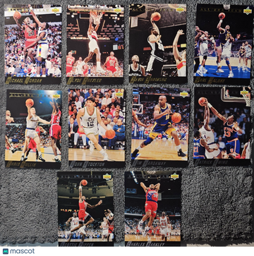1992 Upper Deck All-NBA Team #AN1-AN10 Michael Jordan Complete Set
