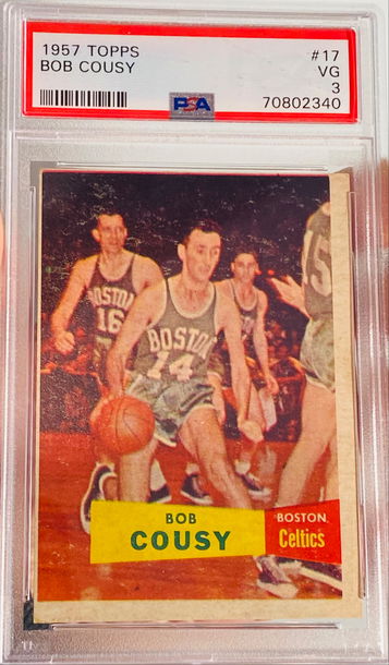 1957 Topps Bob Cousy #17 Rookie PSA 3