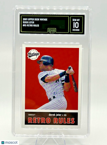 2001 Upper Deck Vintage Derek Jeter #R5 [Base] Insert GMA 10 Upper Deck