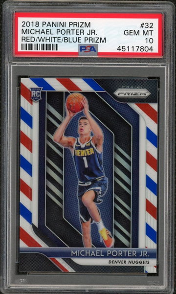 Michael Porter Jr Red/White/Blue Rookie PSA 10