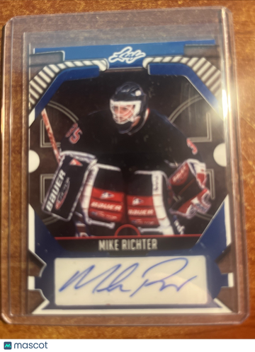 2025 Leaf Metal Legends Mike Richter #BC-MR3 PETG Green AUTO #5/6 SN,AU