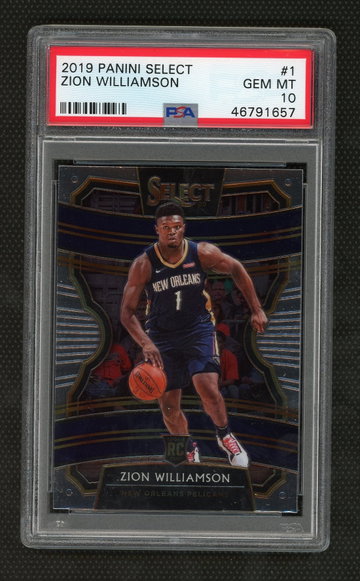 Zion Williamson 2019 Panini Select PSA 10