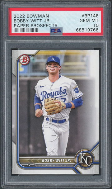 2022 Bowman Prospects Bobby Witt Jr. Bp-146 Psa Gem Mint 10 - Kansas City Royals