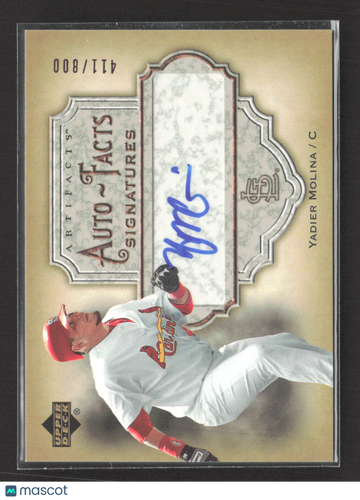 2006 Upper Deck Artifacts Auto-Facts Yadier Molina #AF-YM /800