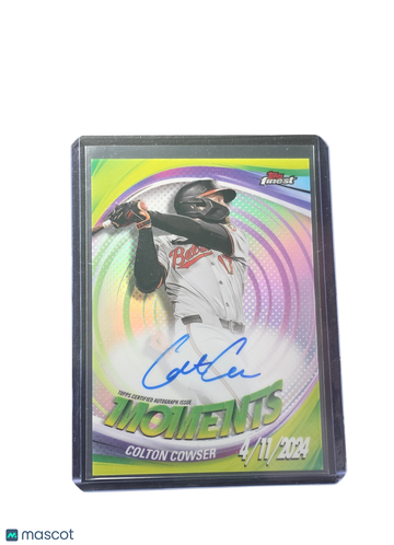 2025 Topps Finest Finest Moments Autographs Colton Cowser #FMA-CC