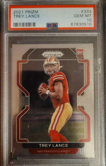 2021 Panini Prizm Trey Lance #303 Psa 10