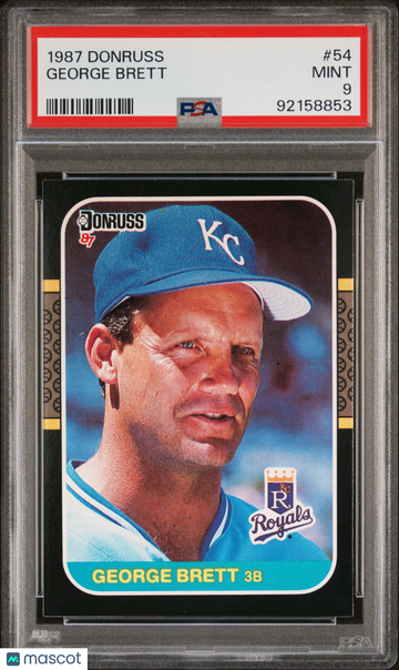 1987 Donruss George Brett #54 PSA 9