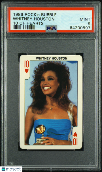 1986 Rock'N Bubble Whitney Houston PSA 9