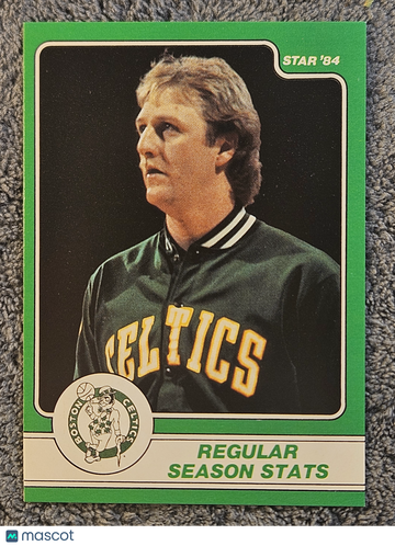1984 Star Player Set Larry Bird #4 Regular Season Stats