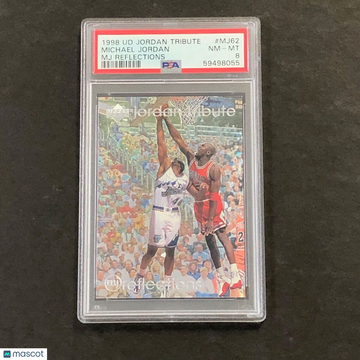 1998 Upper Deck Jordan Tribute Michael Jordan #MJ62 MJ Reflections PSA 8