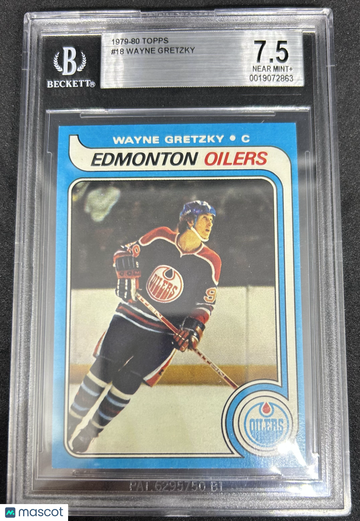 1979 Topps Wayne Gretzky #18 Rookie BVG 7.5
