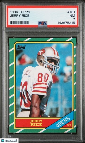 1986 Topps Jerry Rice #161 PSA 7