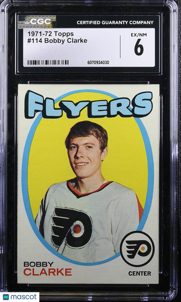 1971-72 Topps Bobby Clarke #114 CGC 6