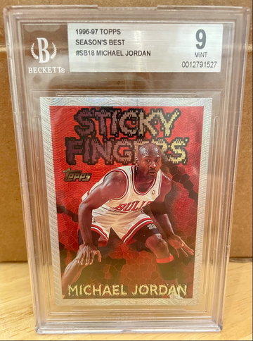 96-97 Topps Michael Jordan Sticky Fingers