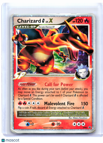 2009 Pokemon—Charizard G LV.X #DP45 Diamond and Pearl Promos—Black Star Promo Holo [Damaged] [Heavily Played]