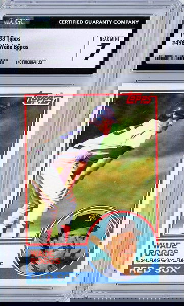 1983 Topps Wade Boggs Rookie #498 CGC 7 P1347