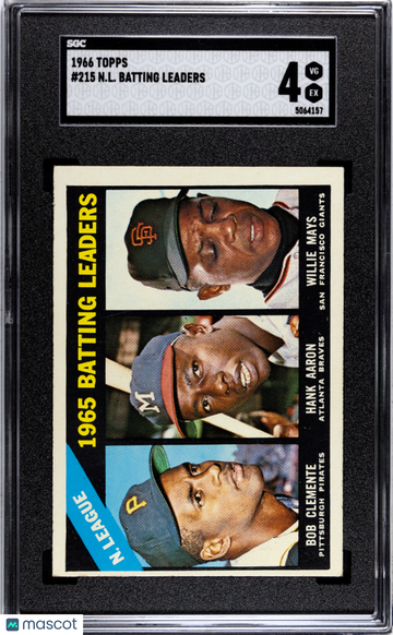 1966 Topps N. L. Batting Leaders #215 SGC 4