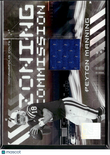 Peyton Manning 2006 Donruss Elite Zoning Commission Game-Worn Jersey Indianapolis Colts