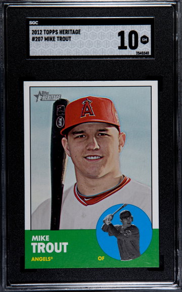 2012 Topps Heritage Mike Trout  #207 SGC 10