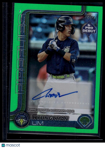 2025 Topps Pro Debut Hyungchan Um #PD-195 Green Foil SN