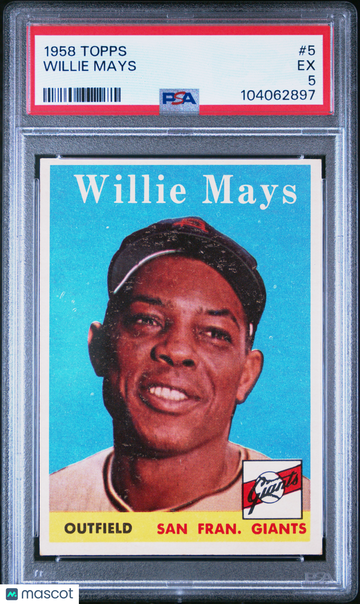 1958 Topps Willie Mays #5 PSA 5