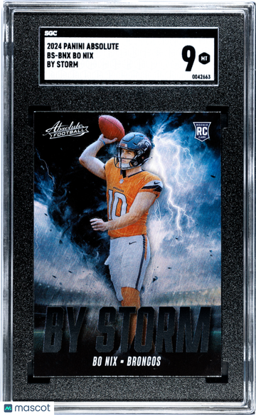 2024 Panini Absolute Bo Nix #BS-BNX By Storm SGC 9