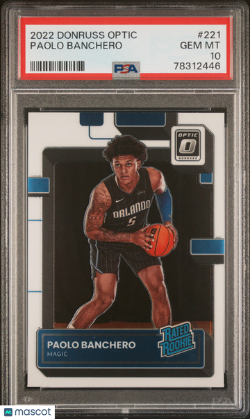 2022 Panini Donruss Optic Paolo Banchero #221 PSA 10