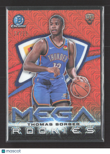 2025 Topps Bowman Chrome Mega Rookies Thomas Sorber #MR-15 Red Mojo /25 RC