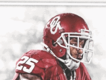 2017 Panini National Treasures Collegiate Joe Mixon Autographed Trading Card Jersey Patch #22 38/75 Oklahoma Sooners