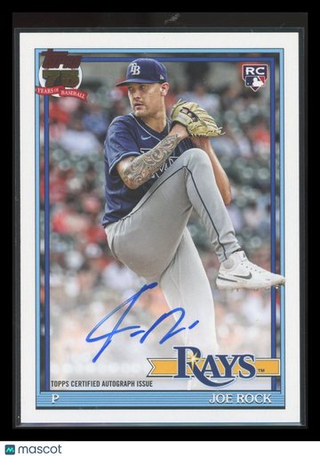 Joe Rock 2026 Topps Baseball 1991 Topps Baseball Autograph Card 1991 Autograph Card RC #91A-JOE
