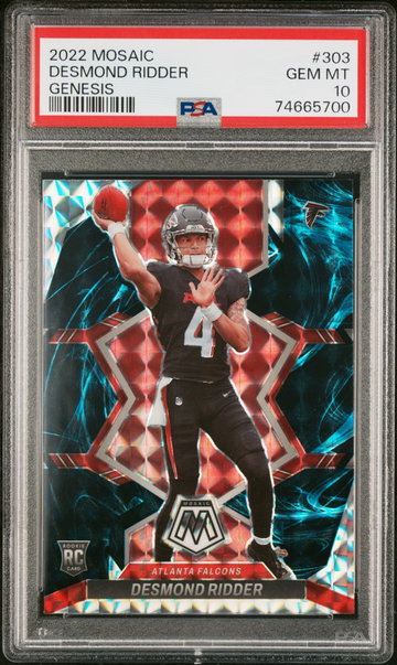 2022 Panini Mosaic Mosaic Genesis Desmond Ridder #303 PSA 10