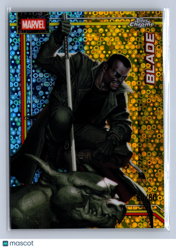 2026 Topps Chrome Marvel Blade Dazzler's Silver Rhythm Refractor /80 #017