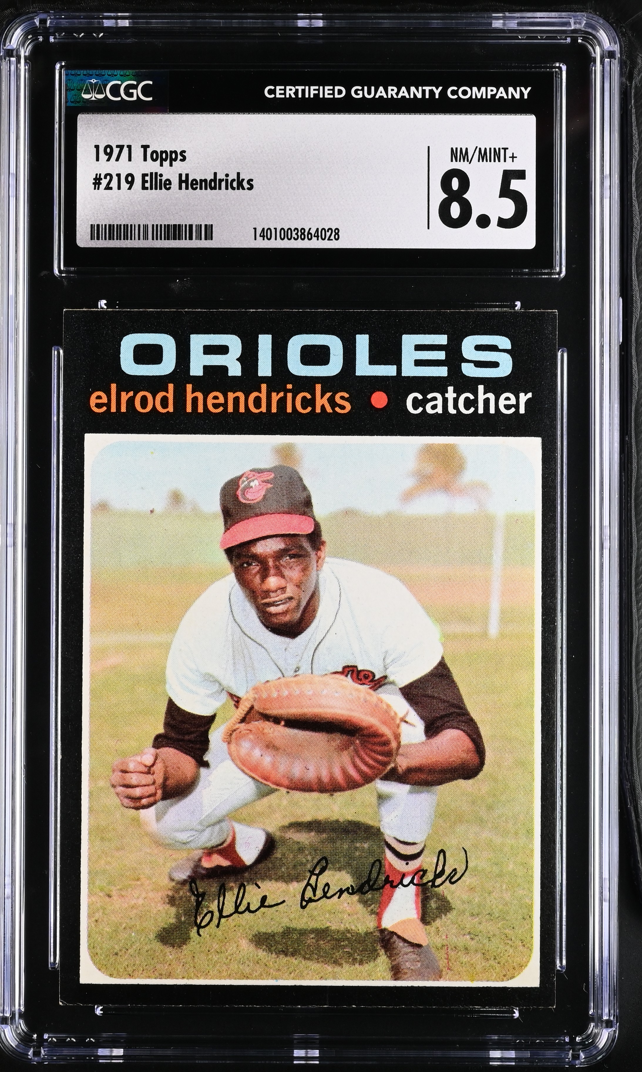 1971 Topps Ellie Hendricks #219 CGC 8.5 P1365