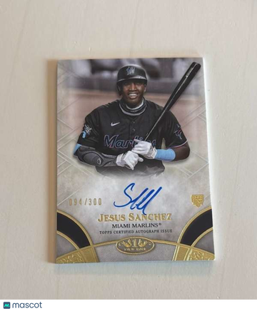 2021 Topps Tier One - Break Out Autographs Jesus Sanchez #BOA-JSA
